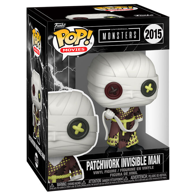 Universal Monsters Patchwork Figura POP! Movies Vinyl Invisible Man 9 cm