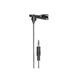Audio-Technica ATR3350xIS Micrófono de Corbata/Solapa Alámbrico Omnidireccional, 3.5 mm, Negro, con Batería LR44 e Interruptor On/Off