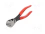 KNIPEX Alicates de corte de frente 200 mm con fase lateral