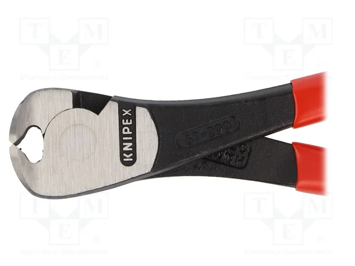 KNIPEX Alicates de corte de frente 200 mm con fase lateral