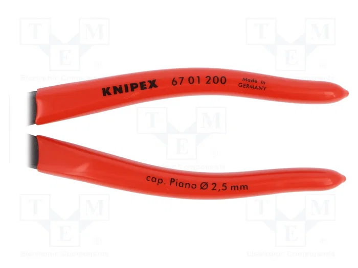 KNIPEX Alicates de corte de frente 200 mm con fase lateral