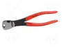 KNIPEX Alicates de corte de frente 200 mm con fase lateral