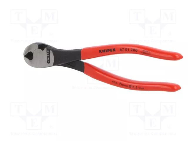 KNIPEX Alicates de corte de frente 200 mm con fase lateral