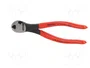 KNIPEX Alicates de corte de frente 200 mm con fase lateral