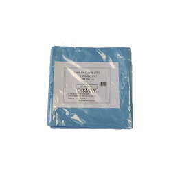 Capa de Corte Azul Desechable, Pack 50 Unidades, Tamaño 98x136 cm
