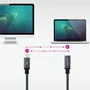 Cable usb 3.2 gen2x2 100w 4k/60hz usb-c m/h 0.5 m