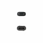 Nanocable Cable Prolongador USB-C 3.2 Gen2x2 20Gbps 100W 0,5 m Negro
