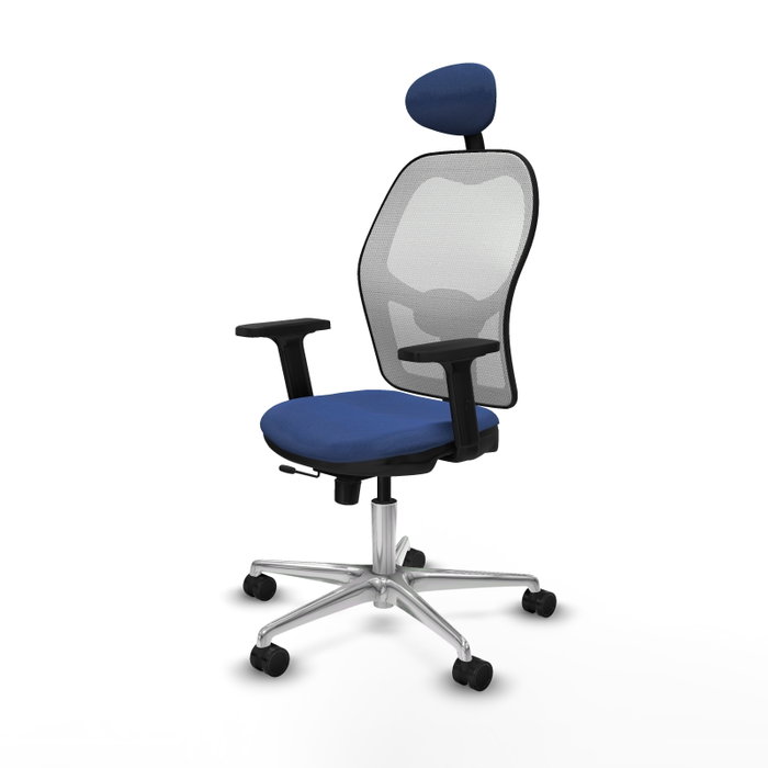 PIQUERAS Y CRESPO Silla de oficina Jorquera Azul marino con mecanismo Sincro/Traslack PIQUERAS Y CRESPO Silla de oficina Jorquera Azul marino con mecanismo Sincro/Traslack