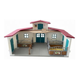 Schleich Horse Club 42567 Granja Establo de Caballos con 115 Piezas, Juguete de Plástico para Niños de 5 a 12 Años, Multicolor