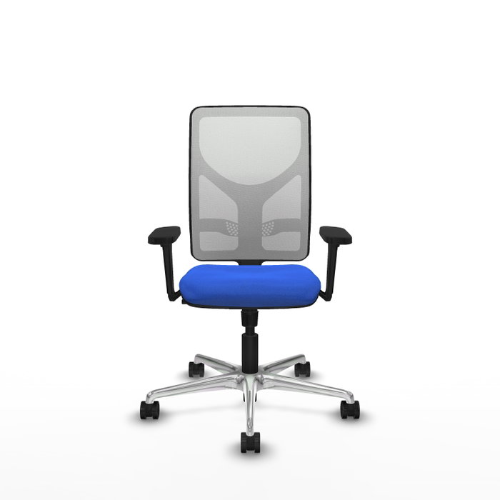 PIQUERAS Y CRESPO Silla de oficina Motilla con Mecanismo Sincro, Tela Azul y Malla Blanca PIQUERAS Y CRESPO Silla de oficina Motilla con Mecanismo Sincro, Tela Azul y Malla Blanca