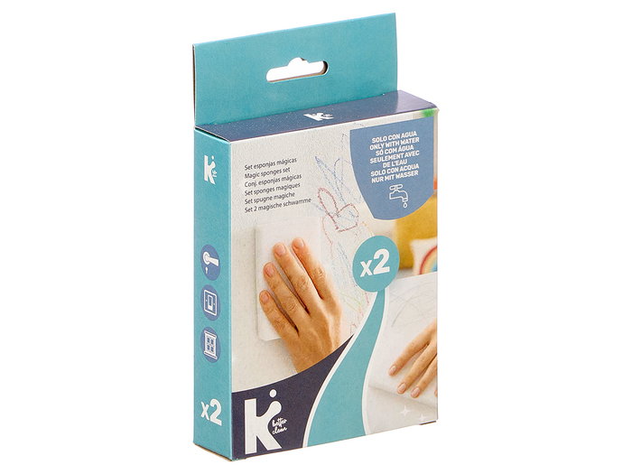 Arte Regal Set 2 Esponjas Mágicas 10x16x3cm Melamina Blanco (Set de 26) Arte Regal Set 2 Esponjas Mágicas 10x16x3cm Melamina Blanco (Set de 26)