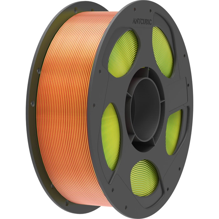 Anycubic PLA Silk Filament Tri-Color Rojo Amarillo Verde 1 kg