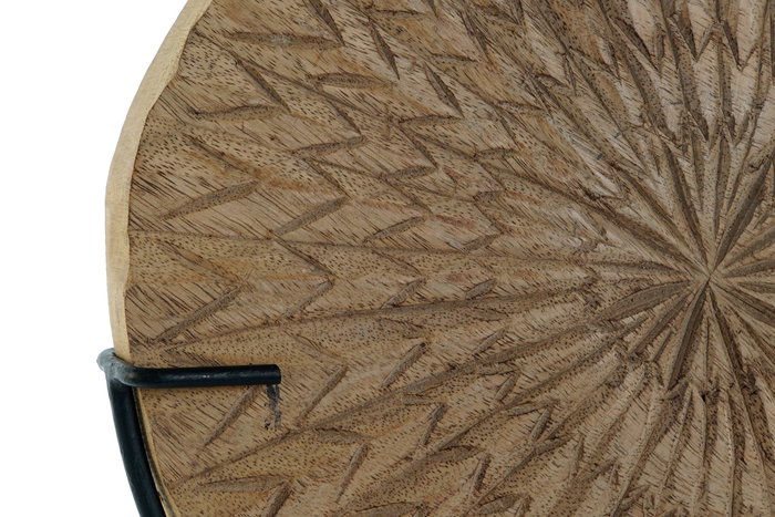 DKD Home Decor Decoracion Romantico Marron Mango y Hierro 9 x 47 x 32 cm