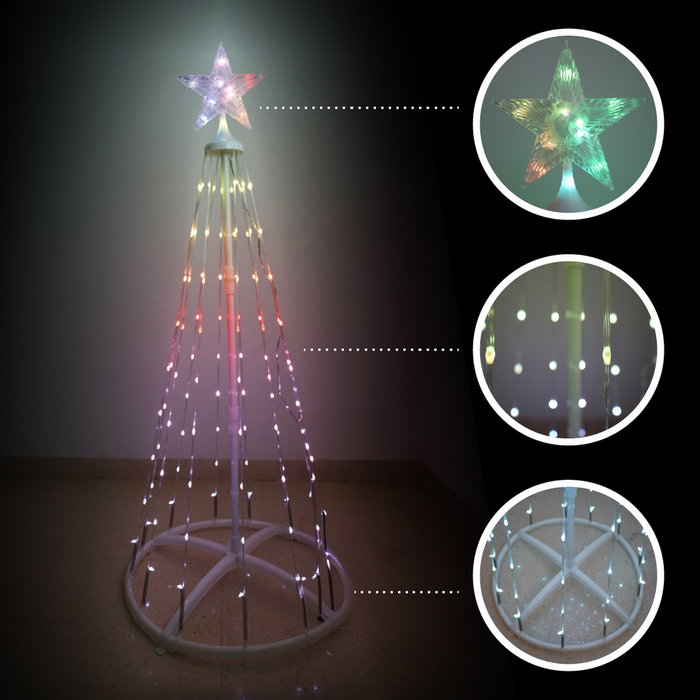 GSC Evolution Árbol LED inteligente vía bluetooth y mando Kiondo 1,2M 24 funciones RGB IP44