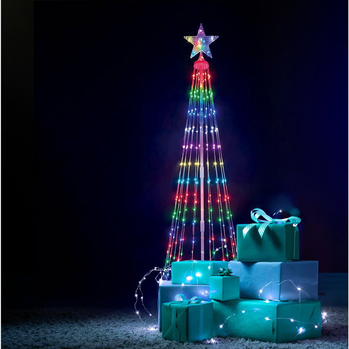 GSC Evolution Árbol LED inteligente vía bluetooth y mando Kiondo 1,2M 24 funciones RGB IP44