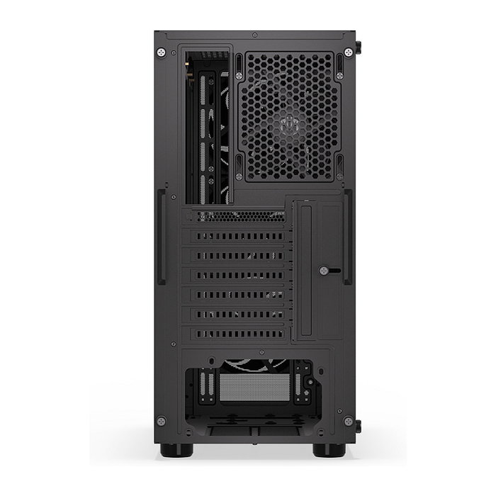 Endorfy Ventum 200 Air TG Negra Torre PC con Ventana de Vidrio Templado y Panel Frontal de Malla para Óptimo Flujo de Aire