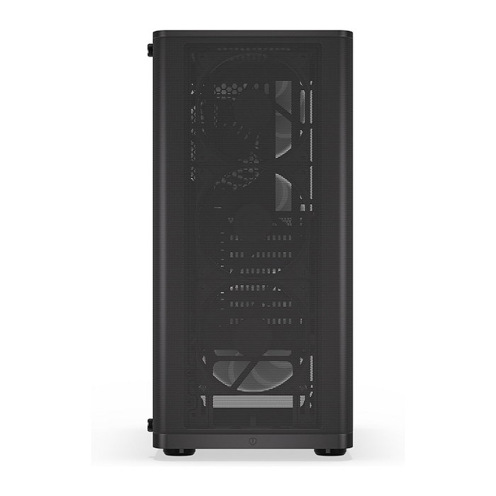 Endorfy Ventum 200 Air TG Negra Torre PC con Ventana de Vidrio Templado y Panel Frontal de Malla para Óptimo Flujo de Aire