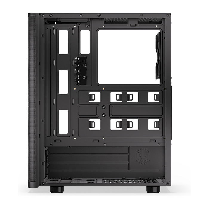 Endorfy Ventum 200 Air TG Negra Torre PC con Ventana de Vidrio Templado y Panel Frontal de Malla para Óptimo Flujo de Aire