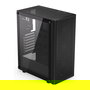 Endorfy Ventum 200 Air TG Negra Torre PC con Ventana de Vidrio Templado y Panel Frontal de Malla para Óptimo Flujo de Aire