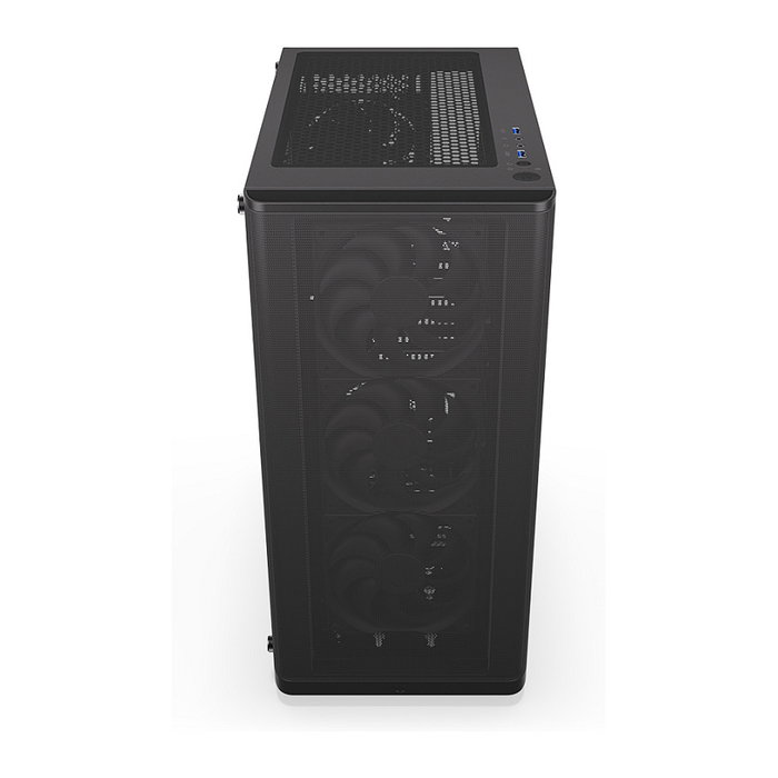 Endorfy Ventum 200 Air TG Negra Torre PC con Ventana de Vidrio Templado y Panel Frontal de Malla para Óptimo Flujo de Aire