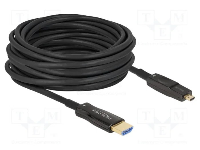DeLOCK Cable óptico activo HDMI 5 en 1 8K 60 Hz 10 m (Micro HDMI a HDMI) DeLOCK Cable óptico activo HDMI 5 en 1 8K 60 Hz 10 m (Micro HDMI a HDMI)