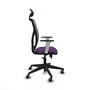 PIQUERAS Y CRESPO Silla de oficina Motilla con mecanismo Sincro/Traslack, Morado y Gris