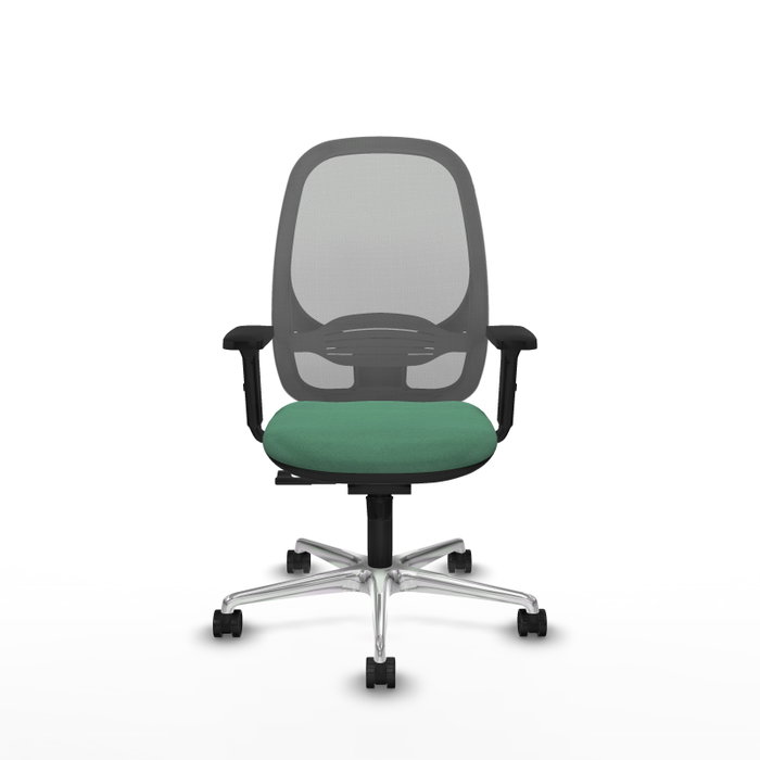 PIQUERAS Y CRESPO Silla de oficina Cilanco con mecanismo Sincro, Verde esmeralda y Gris PIQUERAS Y CRESPO Silla de oficina Cilanco con mecanismo Sincro, Verde esmeralda y Gris