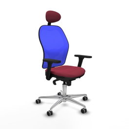 PIQUERAS Y CRESPO Silla de oficina Jorquera Granate y Azul