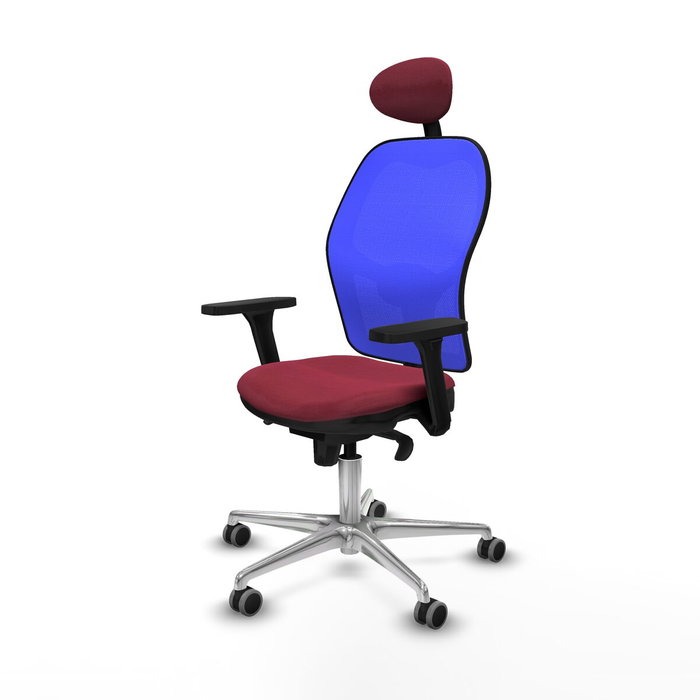 PIQUERAS Y CRESPO Silla de oficina Jorquera Granate y Azul PIQUERAS Y CRESPO Silla de oficina Jorquera Granate y Azul