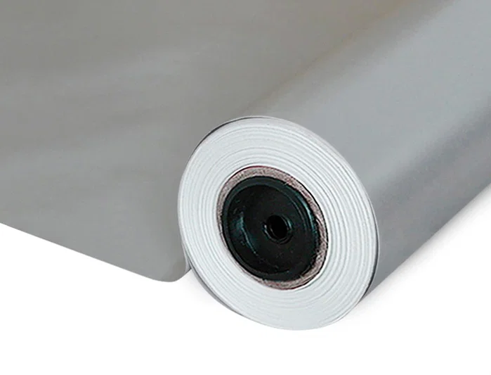 Basika Papel de regalo metalizado plata bobina 62 cm x 80 m