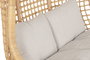 DKD Home Decor Sillón Colgante Balines Natural Beige Ratan Poliester 60 x 120 x 140 cm