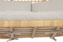 DKD Home Decor Sillón Colgante Balines Natural Beige Ratan Poliester 60 x 120 x 140 cm