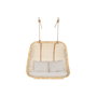 DKD Home Decor Sillón Colgante Balines Natural Beige Ratan Poliester 60 x 120 x 140 cm