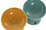 DKD Home Decor Set de 2 Comederos de Gres Surtidos