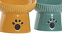 DKD Home Decor Set de 2 Comederos de Gres Surtidos