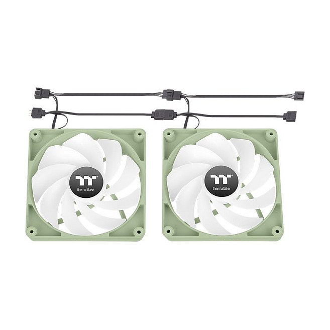 Thermaltake CT120 ARGB Reverse Matcha Green Pack de 2 Ventiladores de 120 mm