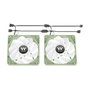 Thermaltake CT120 ARGB Reverse Matcha Green Pack de 2 Ventiladores de 120 mm