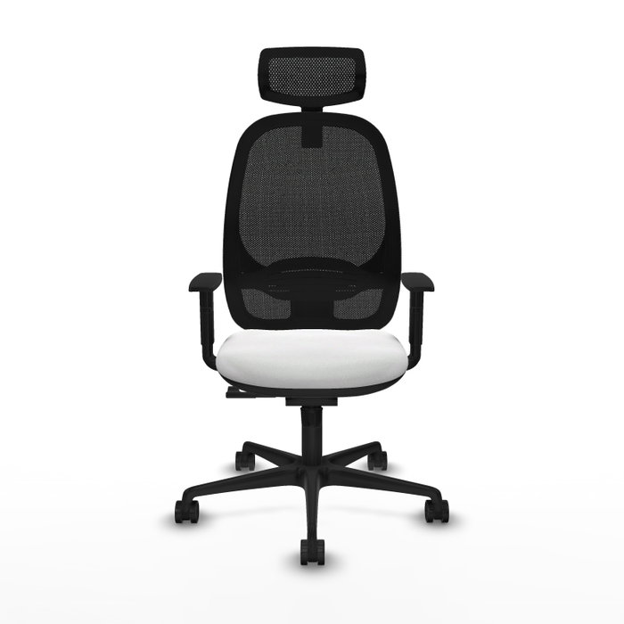 PIQUERAS Y CRESPO Silla de oficina Cilanco con mecanismo Sincro, Blanco y Negro PIQUERAS Y CRESPO Silla de oficina Cilanco con mecanismo Sincro, Blanco y Negro