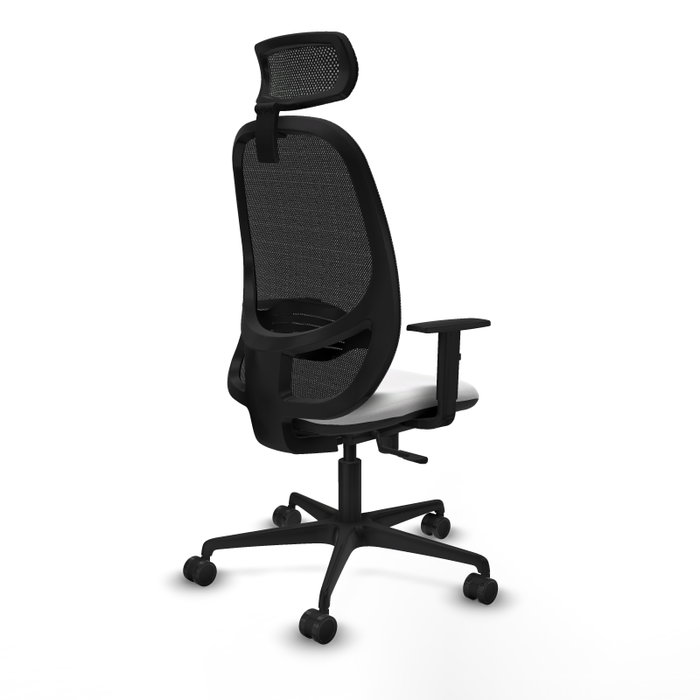 PIQUERAS Y CRESPO Silla de oficina Cilanco con mecanismo Sincro, Blanco y Negro PIQUERAS Y CRESPO Silla de oficina Cilanco con mecanismo Sincro, Blanco y Negro