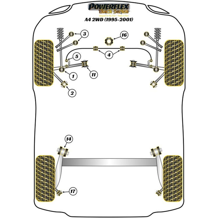 Silentblock Powerflex PFF3-203G Delantera