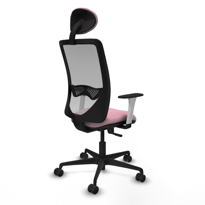 PIQUERAS Y CRESPO Silla de oficina Zulema Rosa con Malla Gris PIQUERAS Y CRESPO Silla de oficina Zulema Rosa con Malla Gris