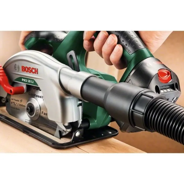 Bosch PKS 18 LI Sierra circular inalámbrica 18V, 3800rpm, cuchilla 150mm, corte 48mm, sin batería ni cargador