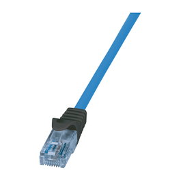 LogiLink Cable de parcheo premium Cat.6A 10G / POE / HDBT, azul, 10 m