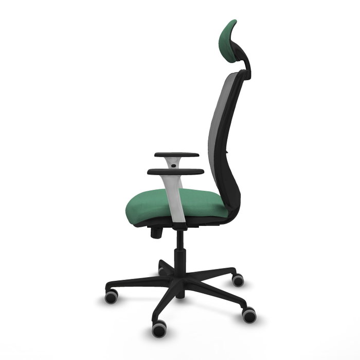 PIQUERAS Y CRESPO Silla de oficina Zulema con mecanismo Sincro/Traslack Verde esmeralda y Gris PIQUERAS Y CRESPO Silla de oficina Zulema con mecanismo Sincro/Traslack Verde esmeralda y Gris