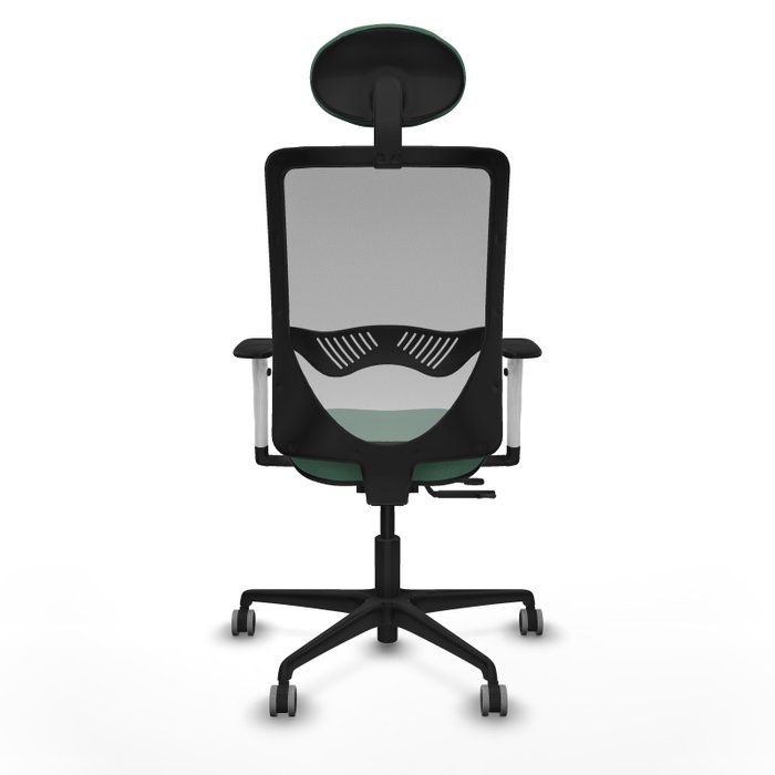 PIQUERAS Y CRESPO Silla de oficina Zulema con mecanismo Sincro/Traslack Verde esmeralda y Gris PIQUERAS Y CRESPO Silla de oficina Zulema con mecanismo Sincro/Traslack Verde esmeralda y Gris
