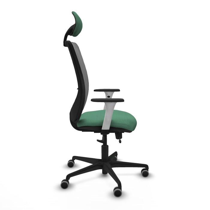 PIQUERAS Y CRESPO Silla de oficina Zulema con mecanismo Sincro/Traslack Verde esmeralda y Gris PIQUERAS Y CRESPO Silla de oficina Zulema con mecanismo Sincro/Traslack Verde esmeralda y Gris