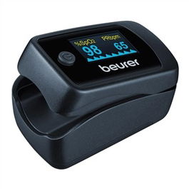 Beurer Pulsioxímetro PO-45 para Medición de Oxígeno en Sangre y Frecuencia Cardíaca, Ideal para Deporte en Altura