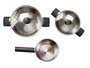 KINVARA Bateria Cocina 5 Pzs Acero Inoxidable con Ollas y Cazo, Plata/Negro, 51x14.5x22.5 cm (Set de 2)