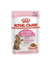 Royal Canin Pienso para Gatitos Esterilizados en Salsa Gravy, 12x85gr