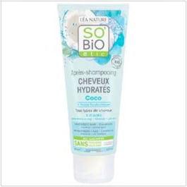 SO´BIO ETIC Acondicionador Hidratante Coco-Ácido Hialurónico 200Ml Cabello Suave Hidratado Biodegradable Ecocert
